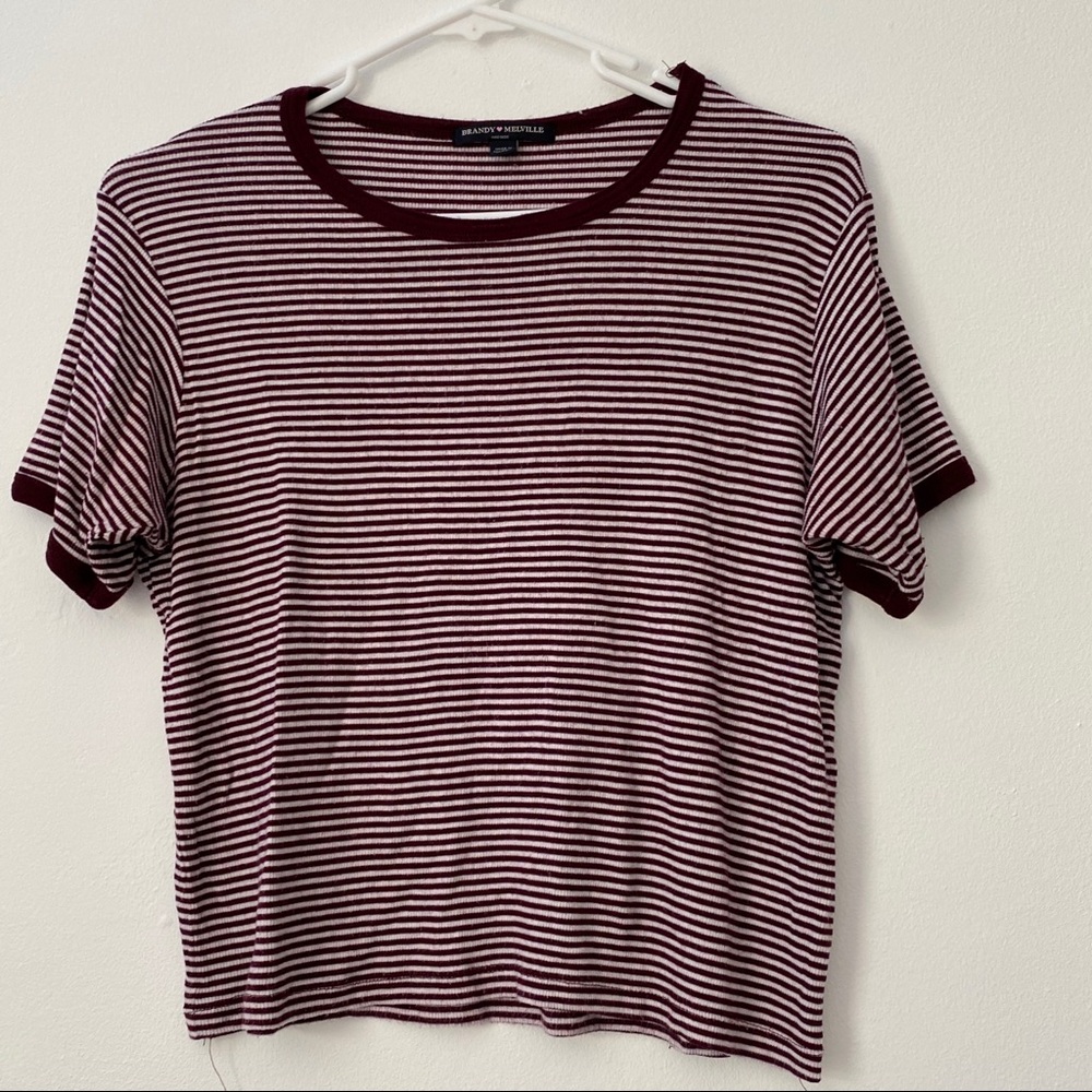 Ref and White Stripped Shirt